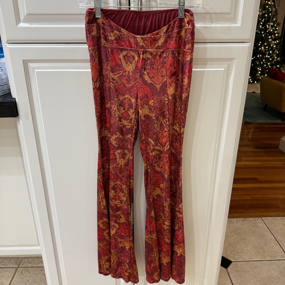 Free People Hold Me Closer Bell Bottom Pants - Picture 5 of 7